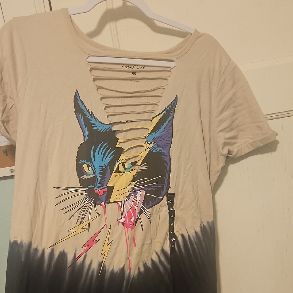 Torrid Black Thunder Cat T-Shirt